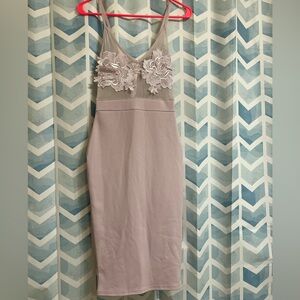 XS MISSGUIDED violet bodycon dress